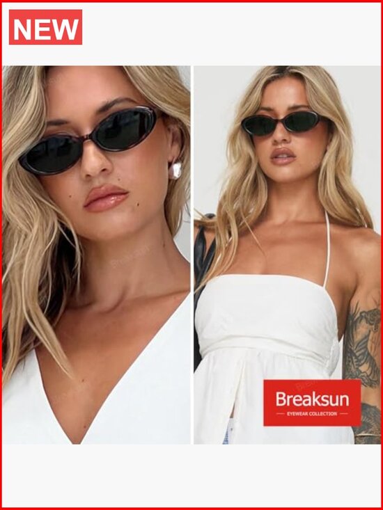 Retro Oval Sunglasses 90s Vintage UV400 Protection Small Frame for Women Men main image 7